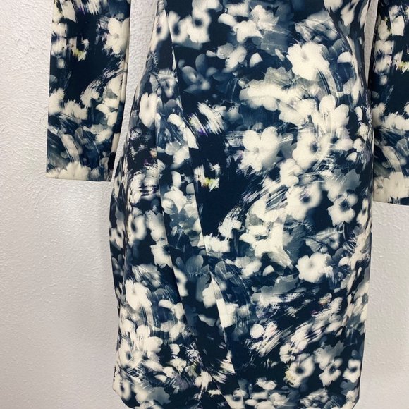 Zara Floral Graphic Boat Neck Dress - Picture 2 of 8